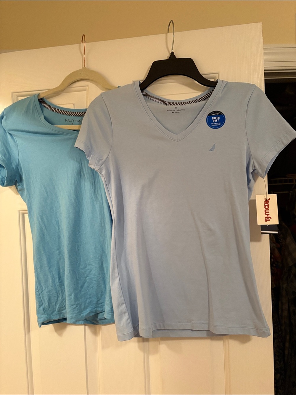 Nautica Women's Light Blue & Aqua Short Sleeve Tees